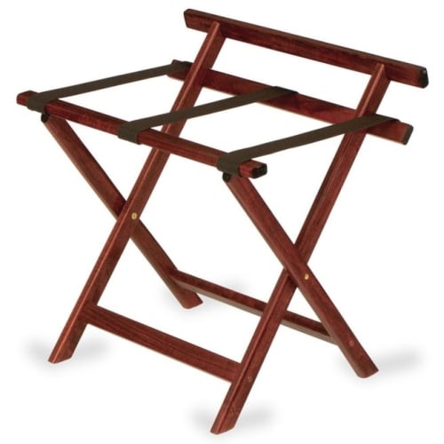 Hardwood Luggage Rack, Mahogany Finish